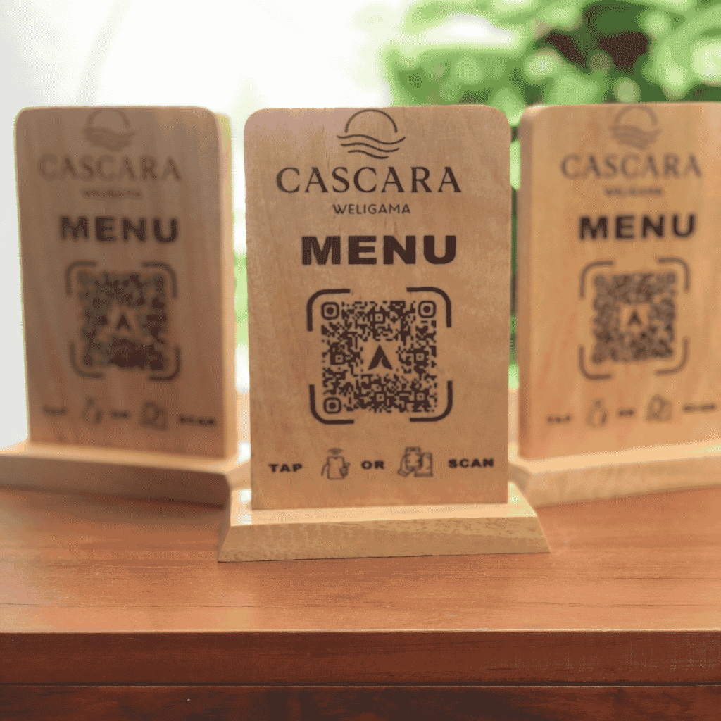 QR Order Menu — Wooden