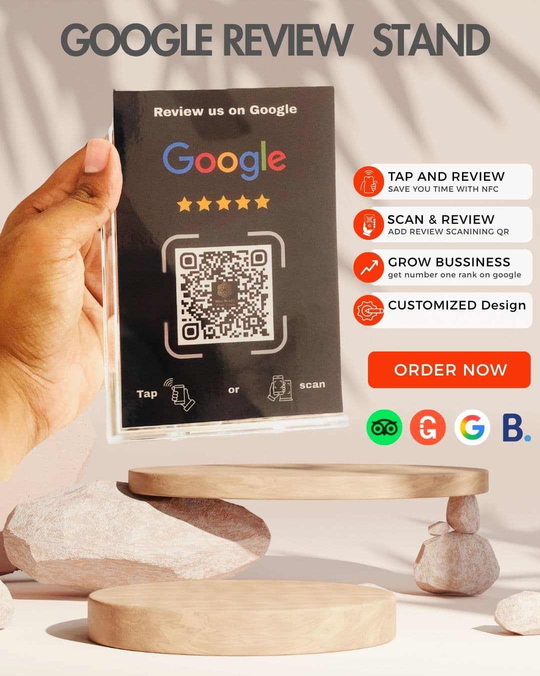 Google Review Stand