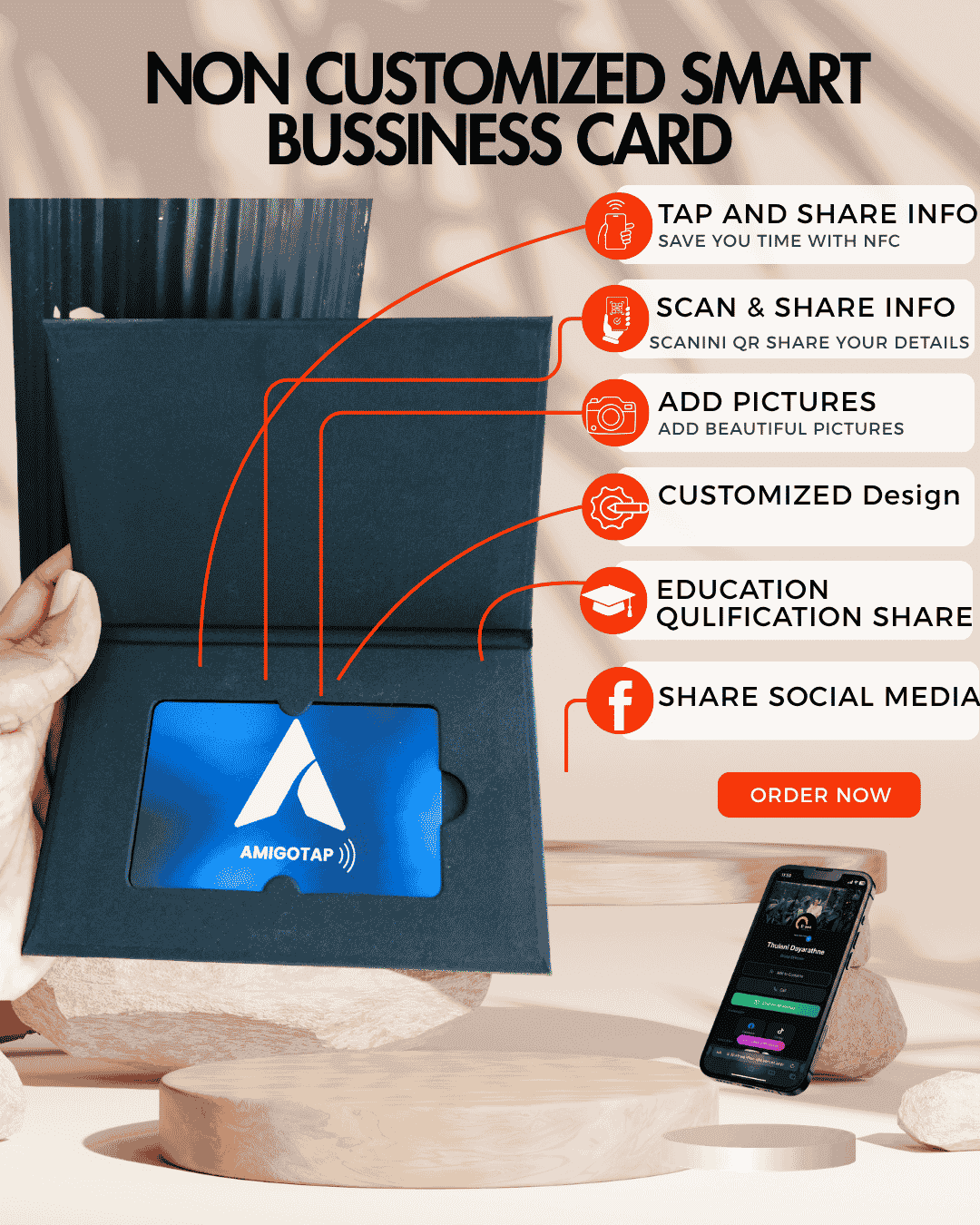 Non Customized Smart Business Card